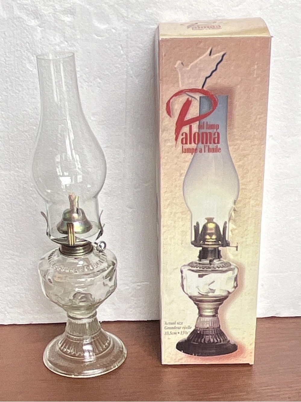 Clear Glass Oil Lantern - Clear